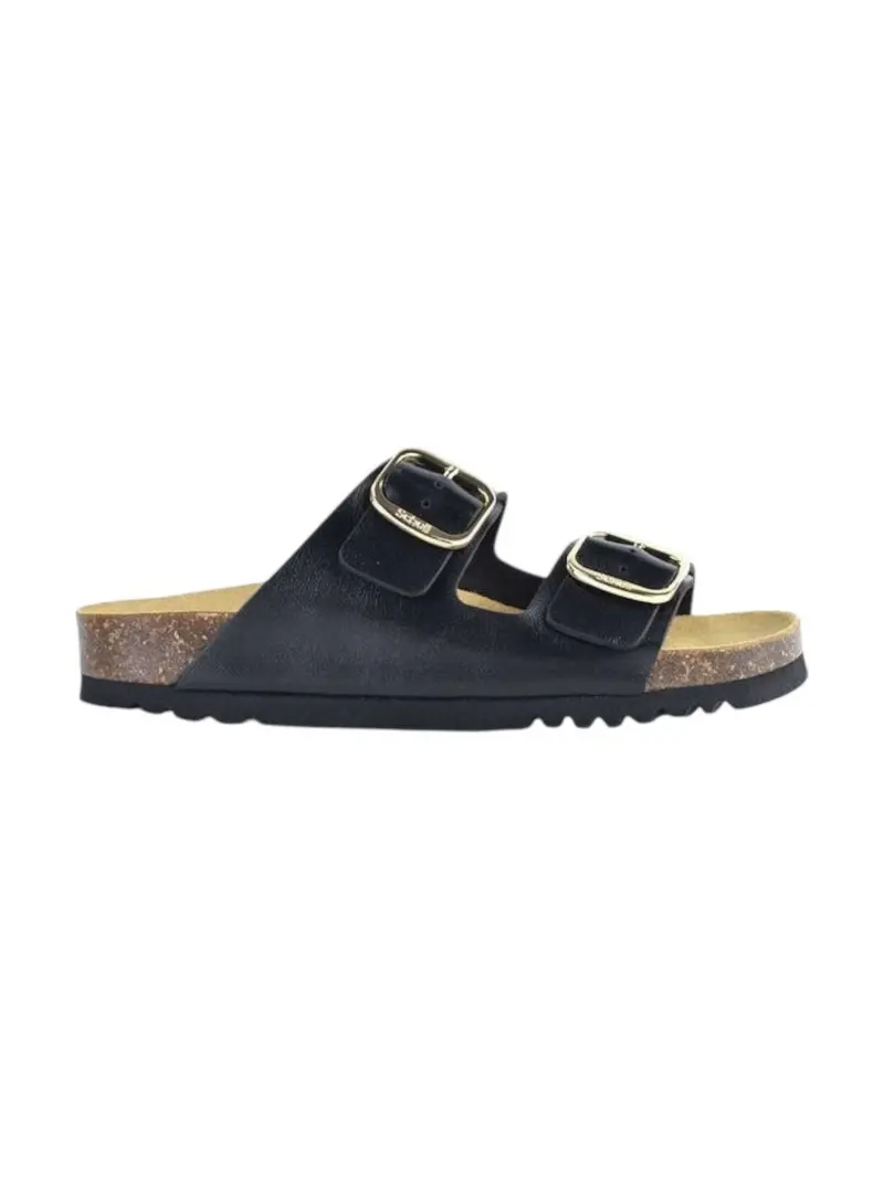SCHOLL Sandalo Donna JOSEPHINE BLACK LAM SYNTH BLACK - F321681004