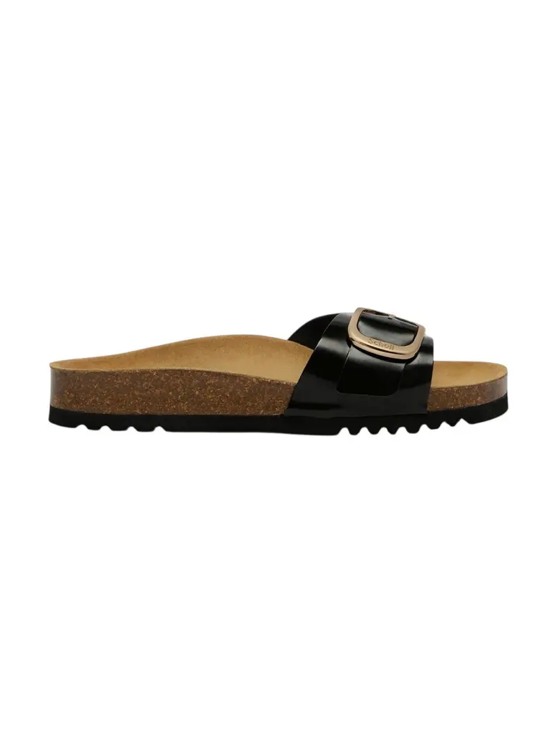 SCHOLL Sandalo Donna Kathleen Black Pat Ltr BLACK - F315191004