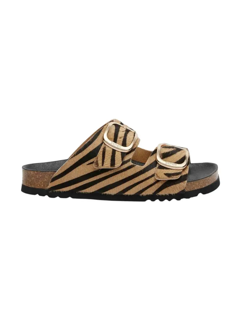 SCHOLL Sandalo Donna NOELLE Zebra Beige/Black ZEBRA BEIGE/BLACK - F300672331