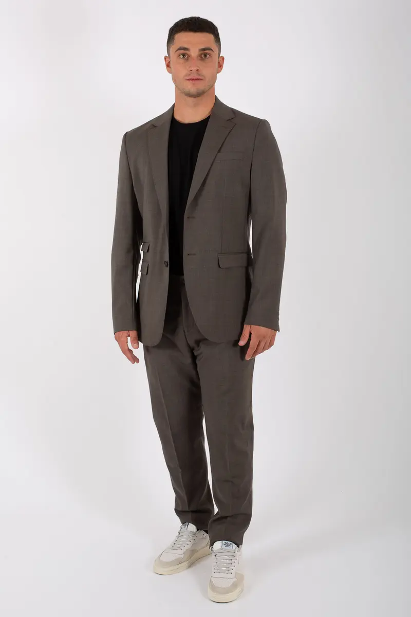 Selected Blazer Lana Marzotto Noos Marrone Uomo