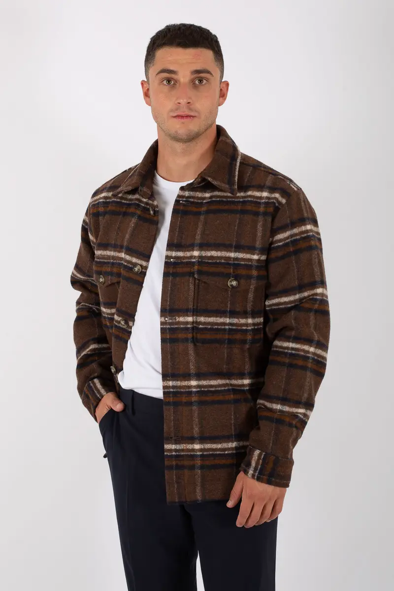 Selected Giacca Camicia Check Noos Uomo