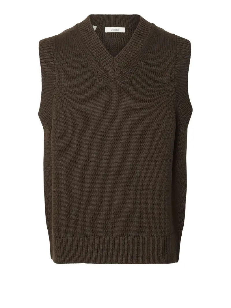Selected Gilet Slmbraun Heavy - Marrone