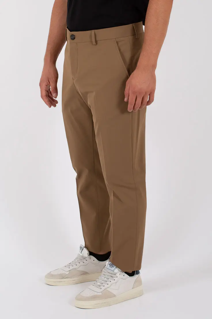 Selected Pantalone Slim Flex Noos Marrone Uomo