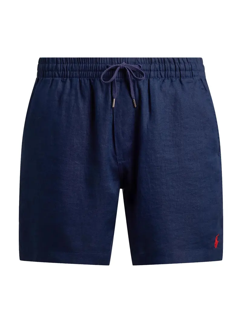 Short Prepster Polo in lino da 15 cm