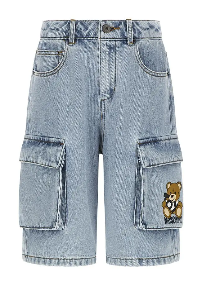 Shorts cargo con motivo Teddy Bear