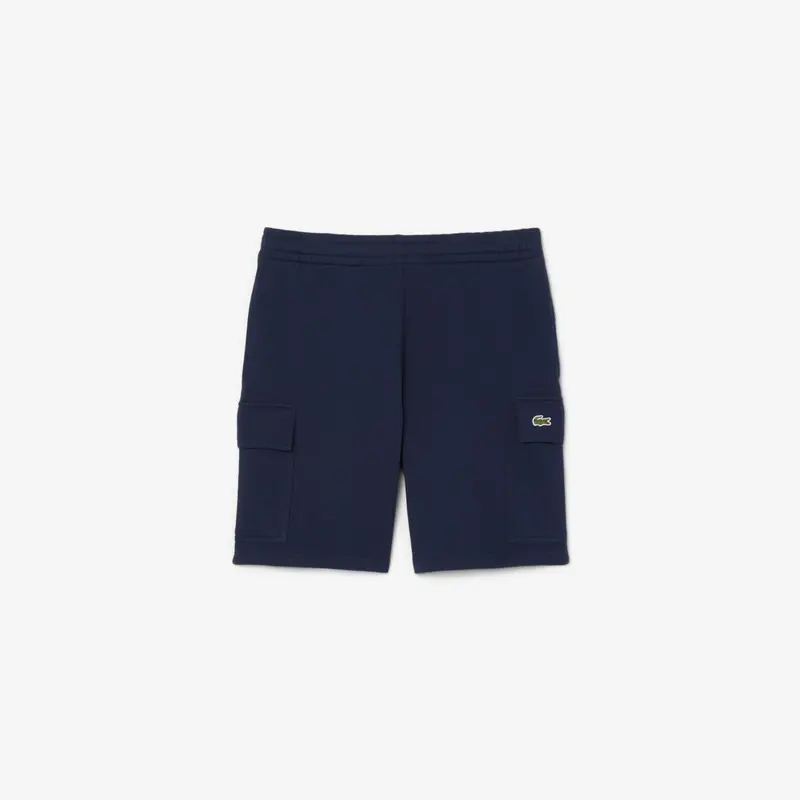 Shorts cargo in cotone felpato