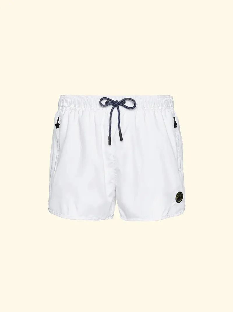 Shorts con coulisse bianco