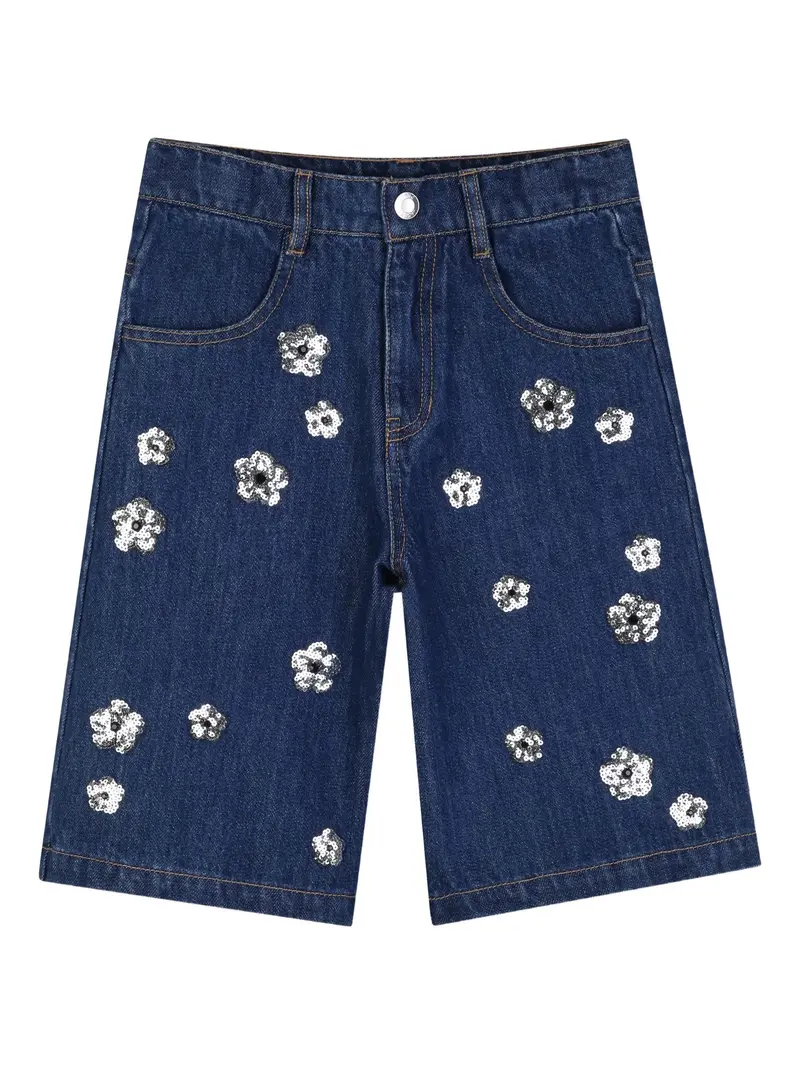 Shorts con dettagli floreali