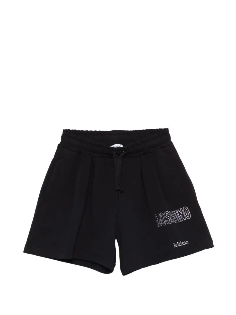 Shorts con dettagli in strass