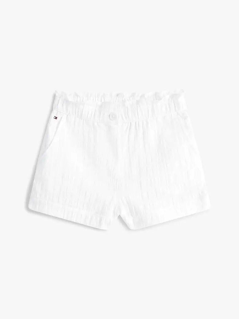 Shorts con finitura tramata