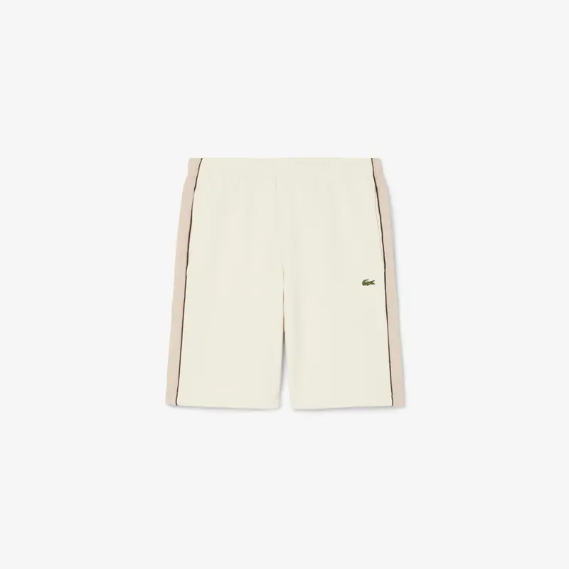 Shorts in tessuto felpato regular fit color block