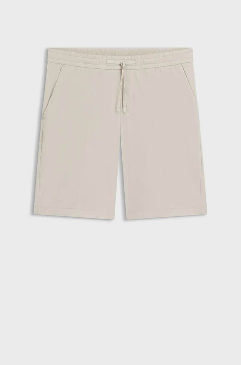 Shorts regular fit idrorepellenti in twill ad asciugatura rapida