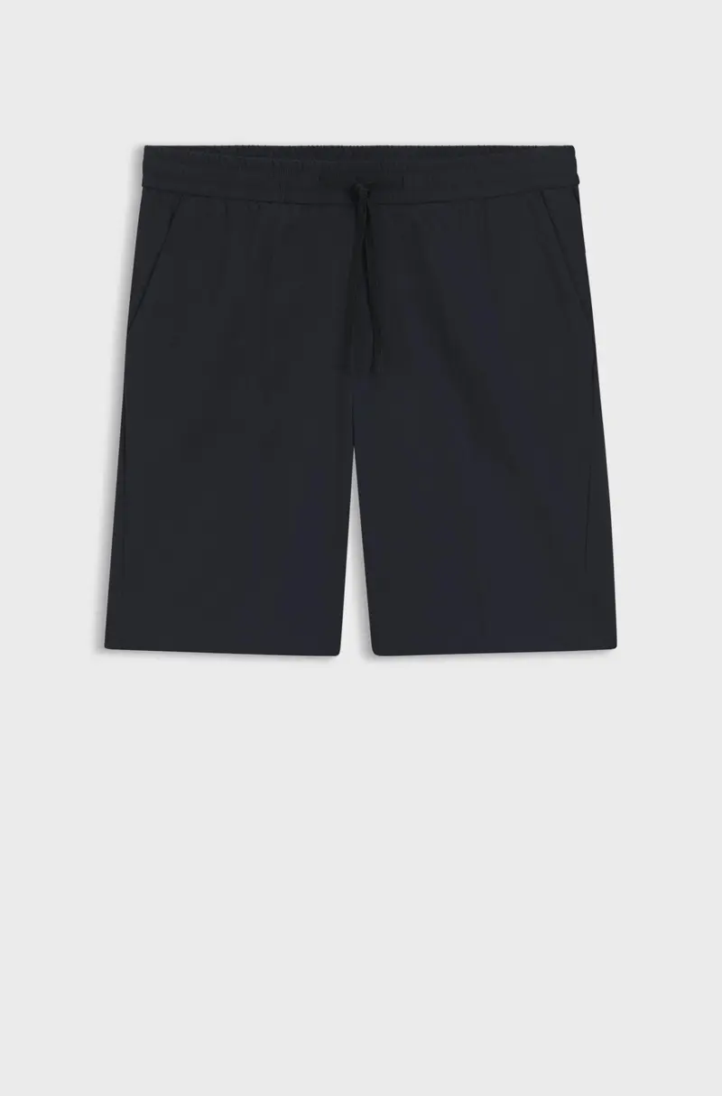 Shorts regular fit idrorepellenti in twill ad asciugatura rapida