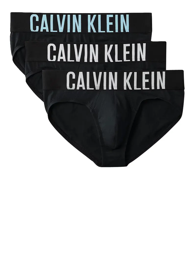 Slip Calvin Klein In Confezione Da 3 Intense Power Cotton - Nero