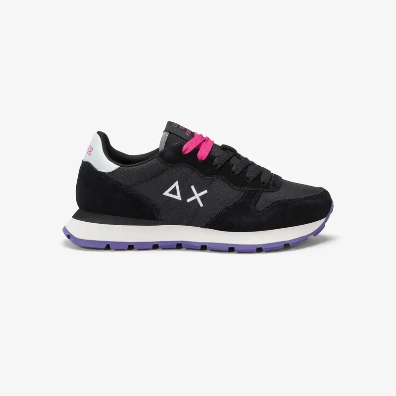 Sneaker Ally Solid in nylon e suede