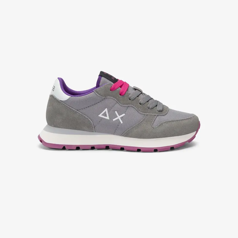 Sneaker Ally Solid in nylon e suede