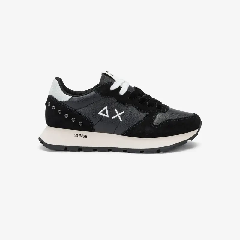 Sneaker Ally Studs in similpelle e suede