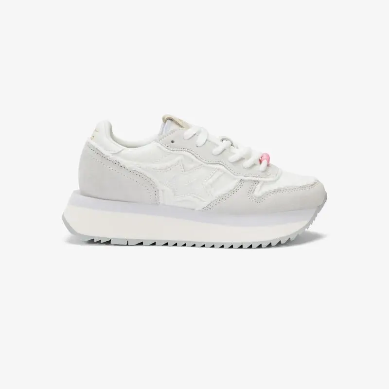 Sneaker in suede e canvas