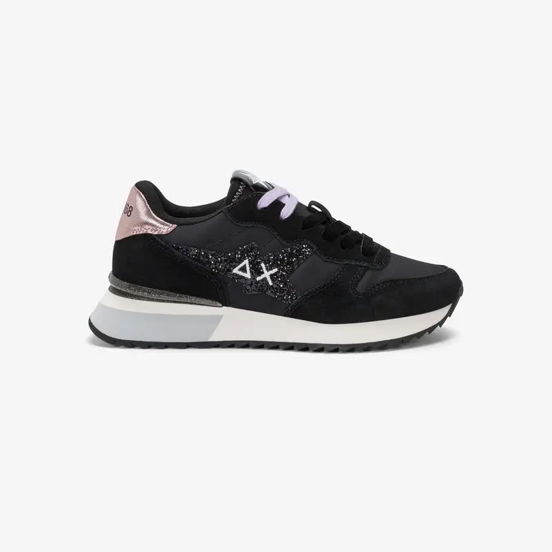 Sneaker Stargirl Glitter in nylon e suede