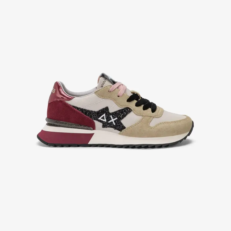 Sneaker Stargirl Glitter in nylon e suede