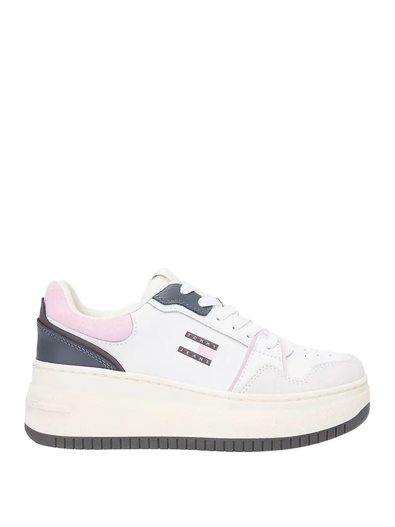 Sneakers Basket Rétro Con Plateau Tommy HIlfiger - Multi