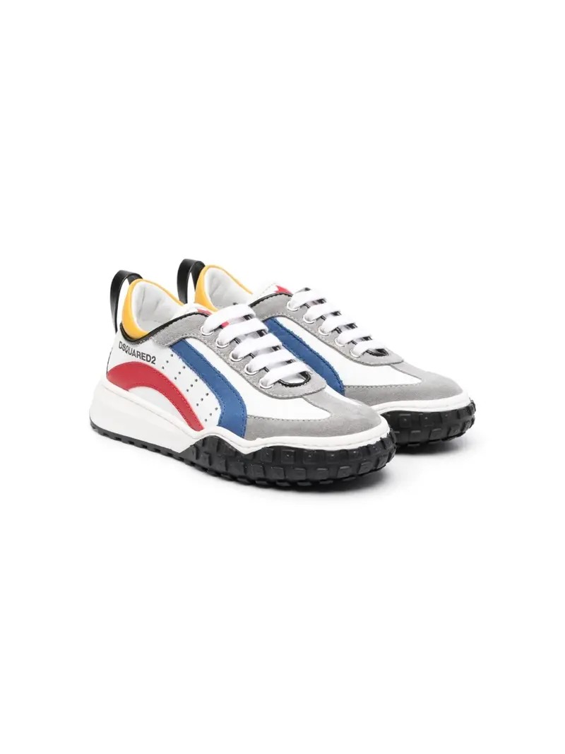 Sneakers bianche e multicolore per bambino