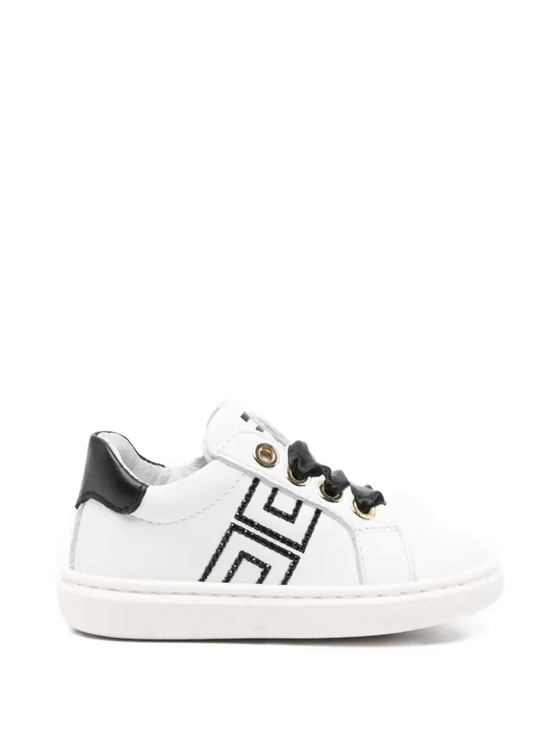 Sneakers bianche/nere per bambina