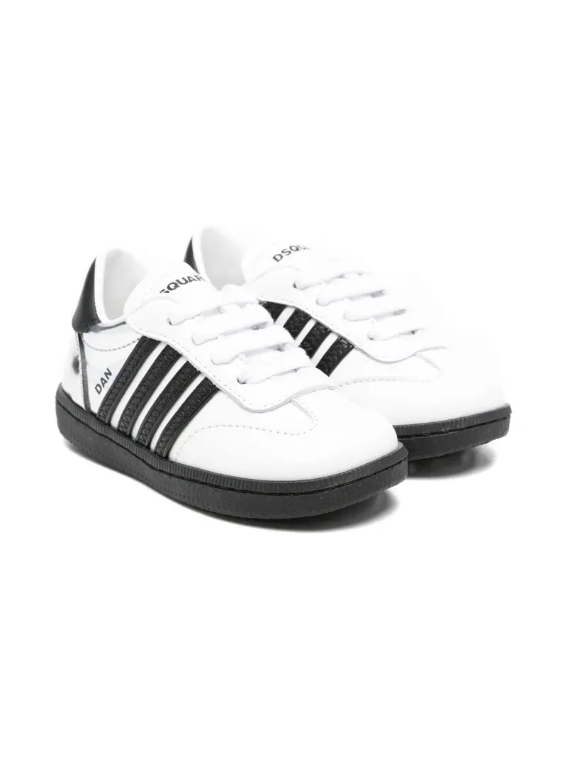 Sneakers bianche/nere per bambino