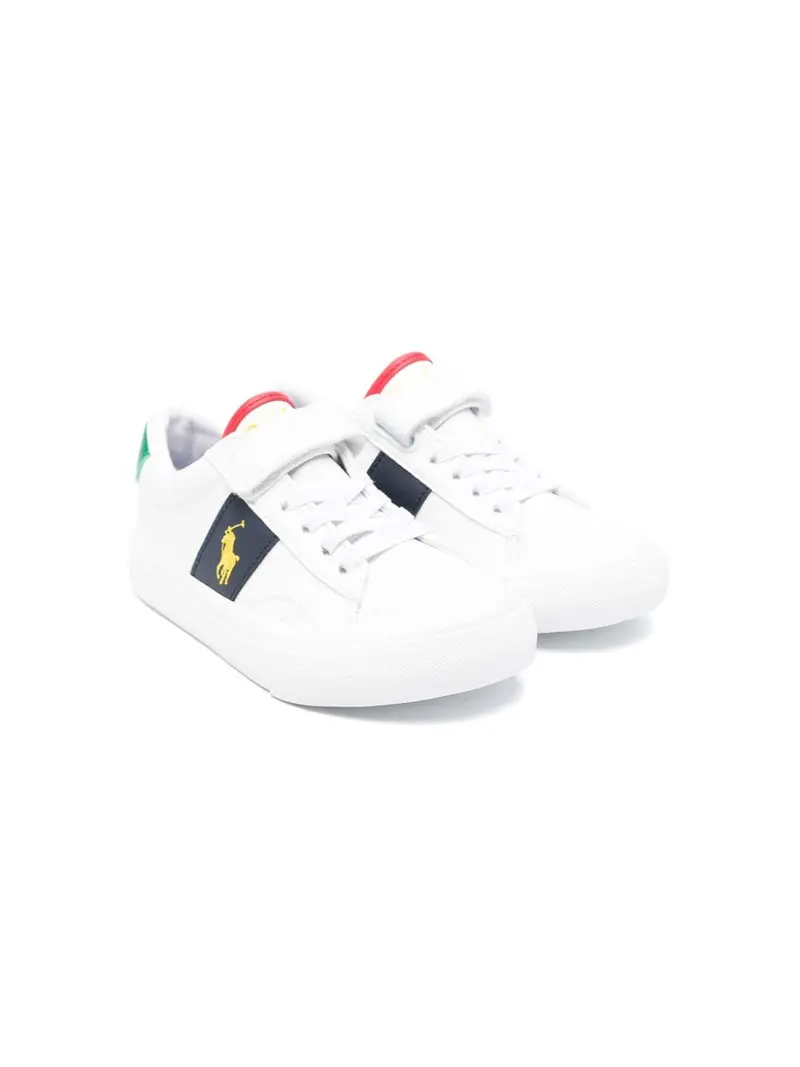 Sneakers bianche per bambino con logo