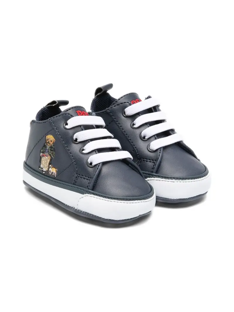 Sneakers blu/bianche per neonato