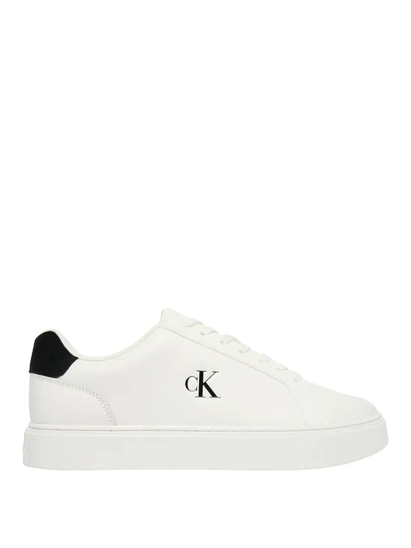 Sneakers Calvin Klein Classic Cupsole Laceup Lth Bianco