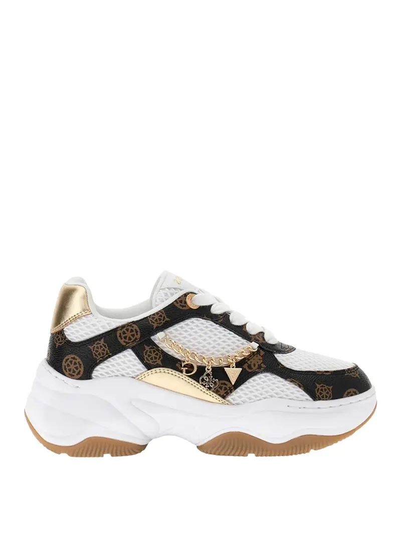 Sneakers Guess Harpaa - Bianco/Marrone