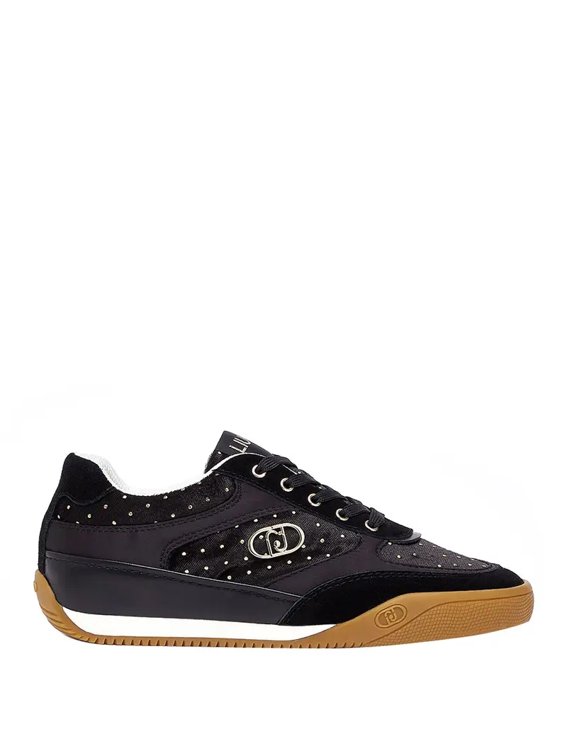 Sneakers Lewis 01 In Velluto A Pois Liu Jo - Nero