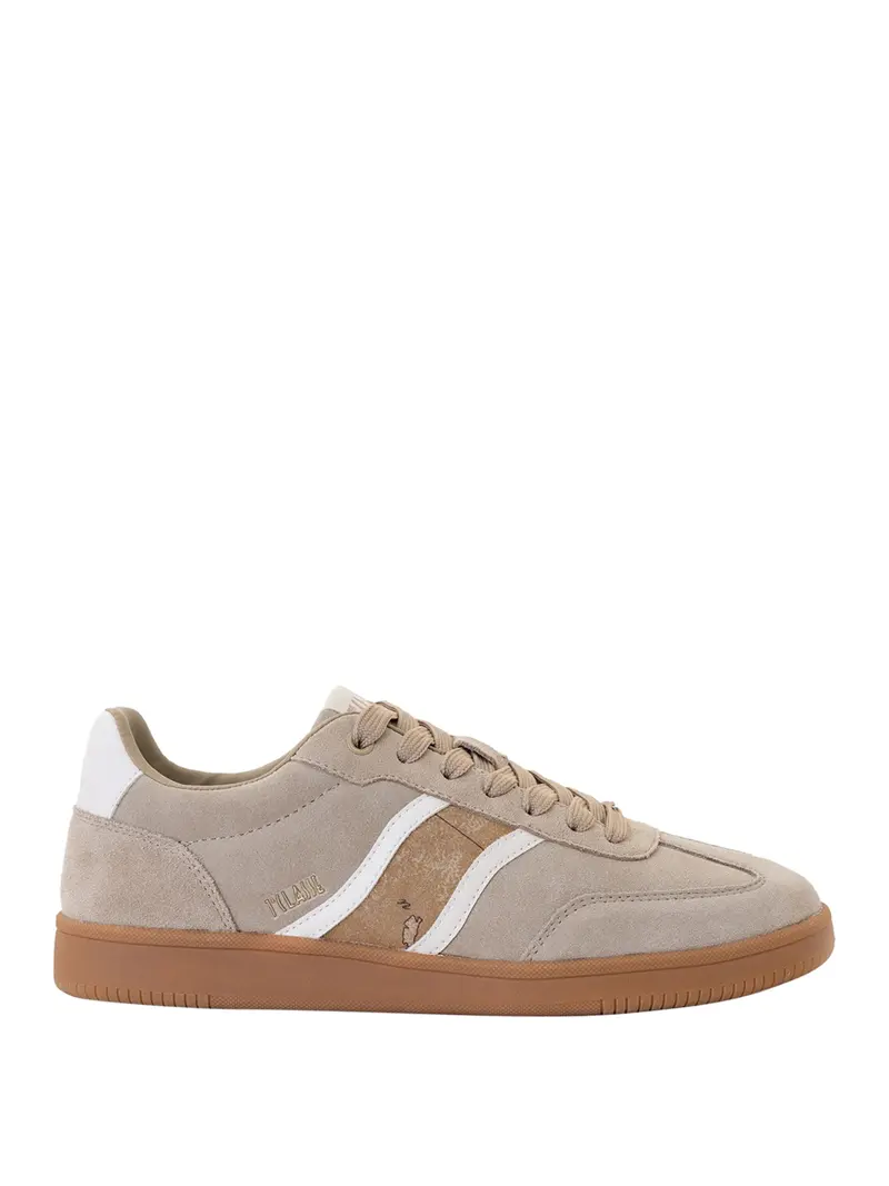 Sneakers Prima Classe in pelle scamosciata con banda Geo Classic Beige