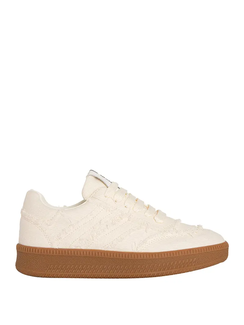 Sneakers Skaters In Canvass Gaelle Paris - Beige