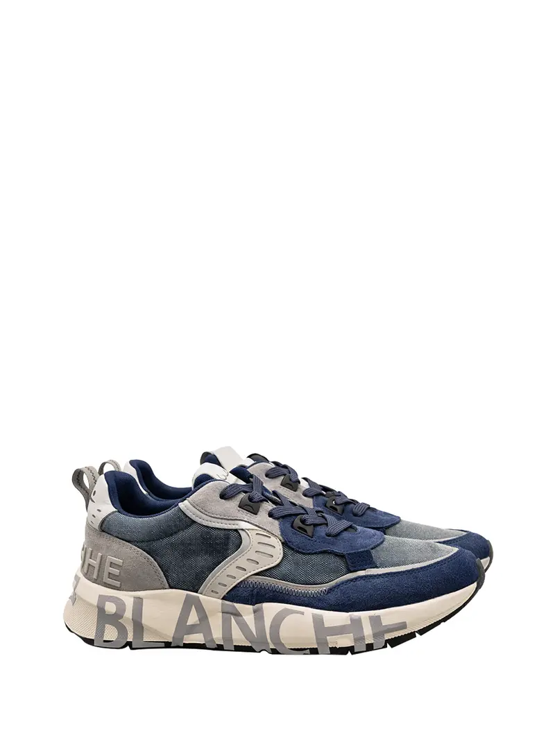 Sneakers Voilé Blanche Club 01 - Blu
