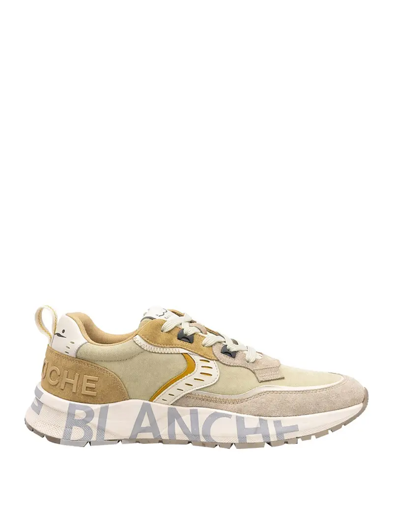 Sneakers Voilé Blanche Club 01 - Sand