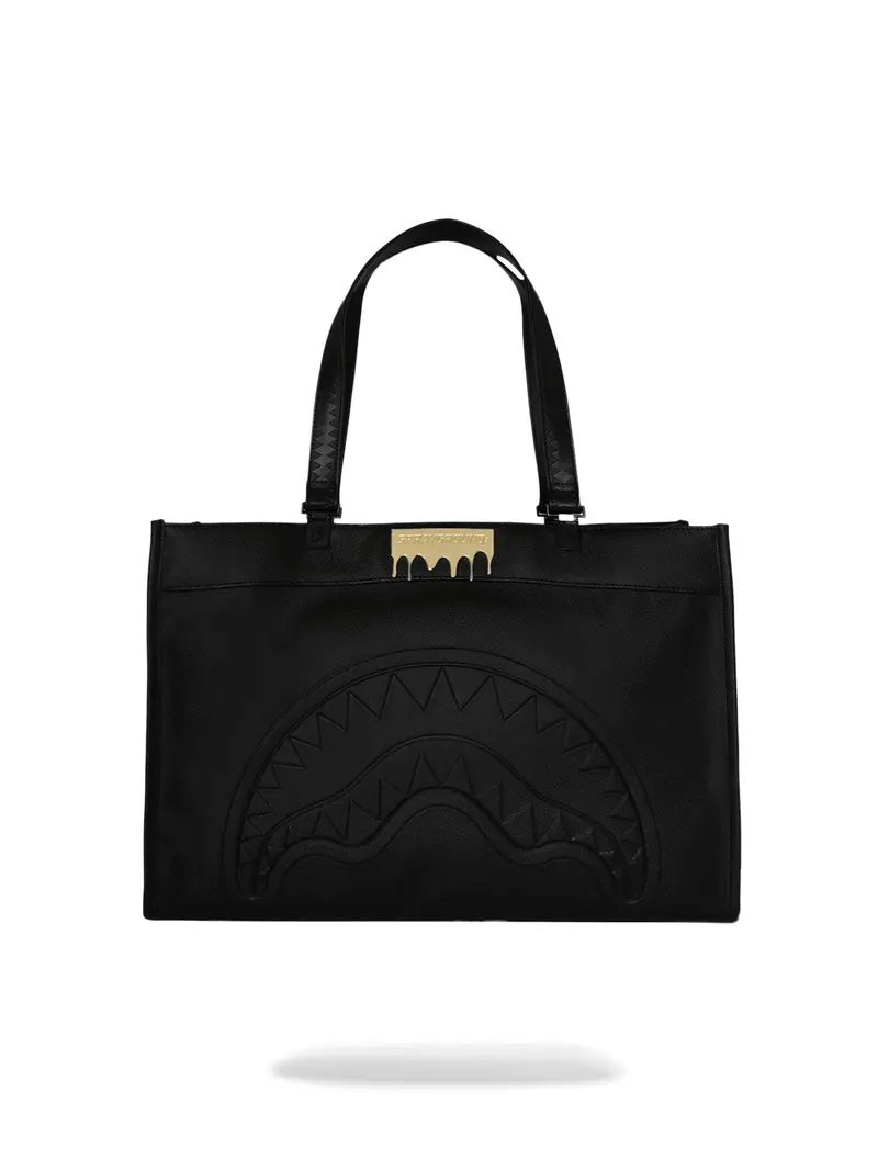 SPRAYGROUND Borsa Unisex adulto GOLD BRICK LUX TORTUGA TOTE 910T9045NSZ Nero