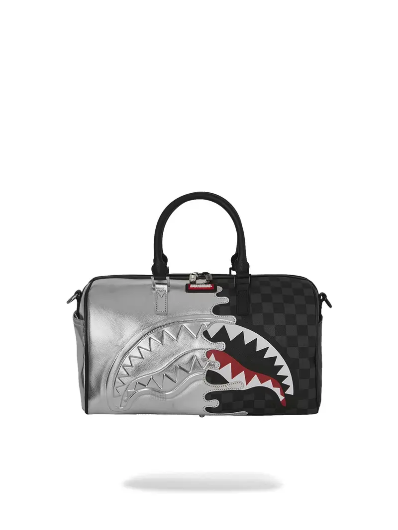 SPRAYGROUND Borsa Unisex adulto SILVER SIDE DRIP BLACK CHECK MINI DUFFLE 910D8925NSZ Nero