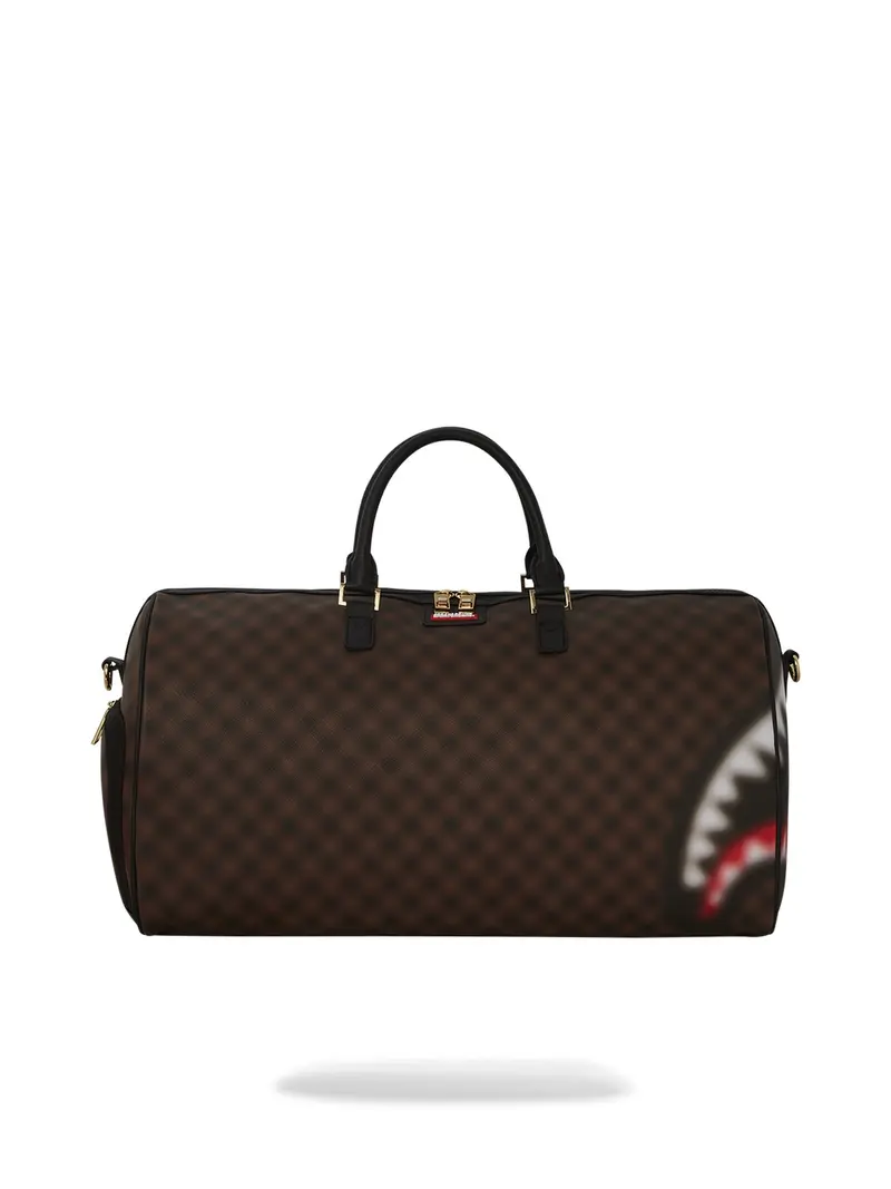 SPRAYGROUND Borsone Uomo SHARKS IN PARIS BLUR DUFFLE 910D6849NSZ Marrone