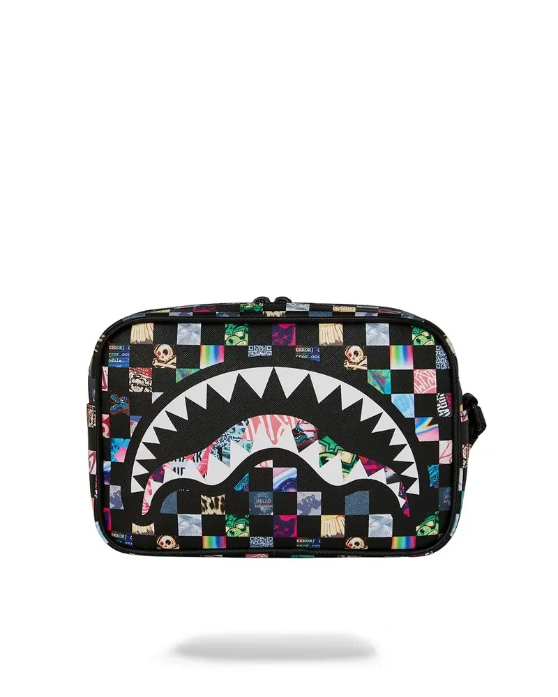 SPRAYGROUND CRAZY CHECK TOILETRY BRICK