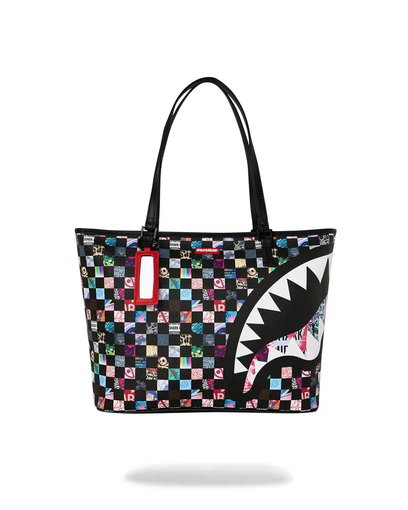 SPRAYGROUND CRAZY CHECK TOTE