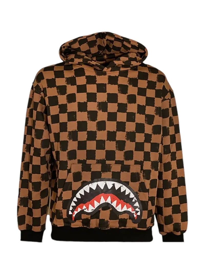 SPRAYGROUND Felpa Uomo SIP VANQUISH HOODIE SP611BRW Marrone