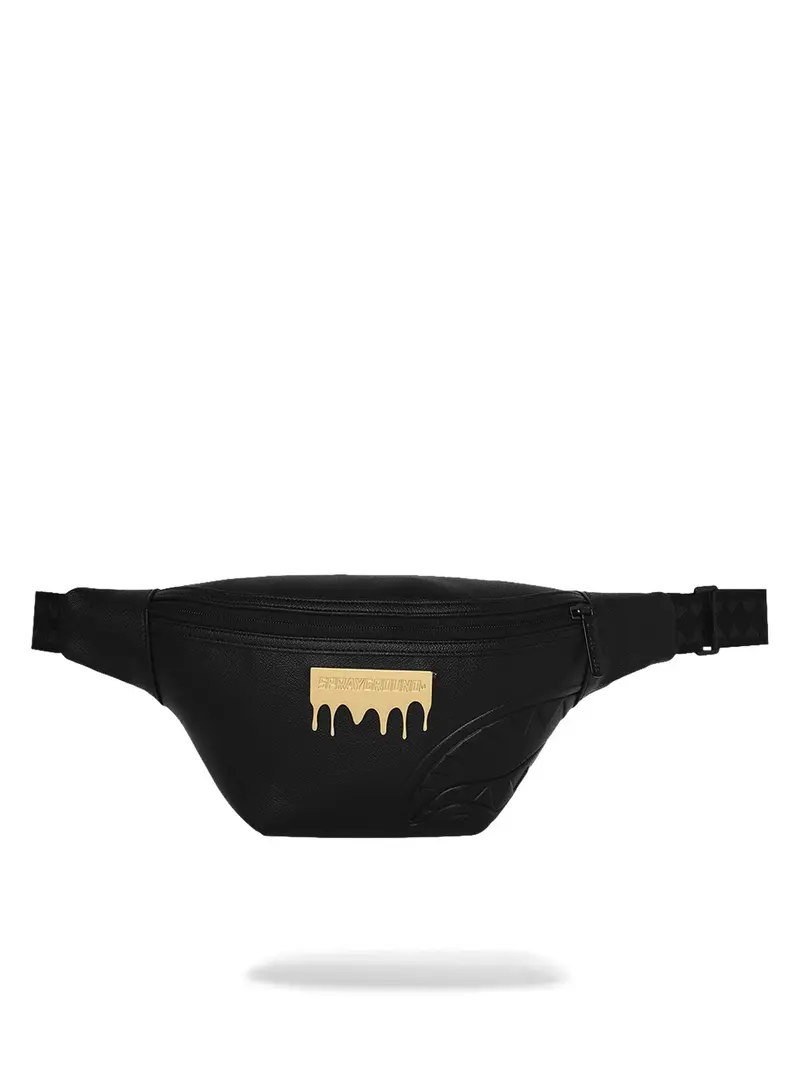 SPRAYGROUND Marsupio Unisex adulto GOLD BRICK LUX SAVVY CROSSBODY 910B9048NSZ Nero