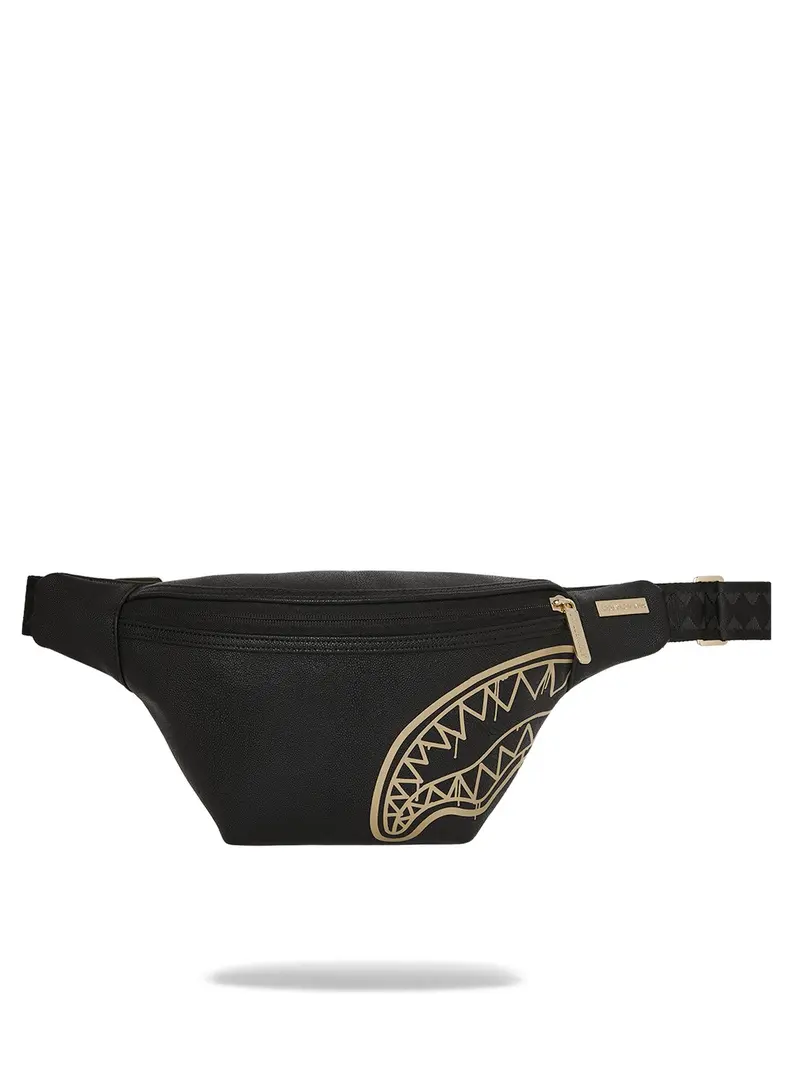 SPRAYGROUND Marsupio Unisex adulto THAT GOLD DRAP SAVVY CROSSBODY 910B8979NSZ Nero