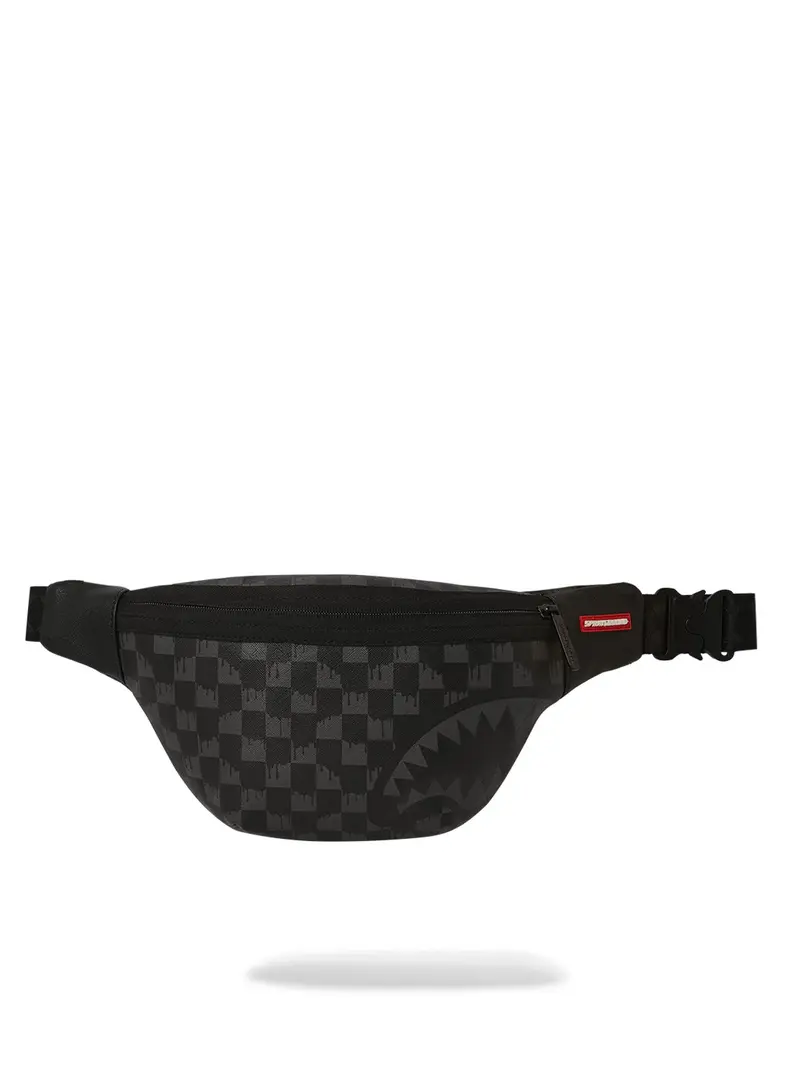 SPRAYGROUND Marsupio Uomo HANGOVER DRIP CHECK SAVVY CROSSBODY 910B6854NSZ Nero