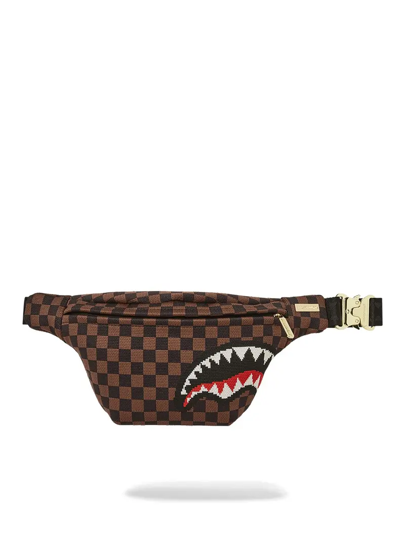 SPRAYGROUND Marsupio Uomo KNIT SHARKS IN PARIS 2.0 SAVVY CROSSBODY 910B6841NSZ Marrone