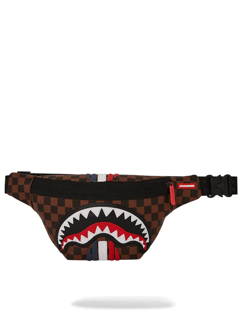 SPRAYGROUND Marsupio Uomo MACHINE FRANCAISE CROSSBODY 910B7488NSZ Marrone