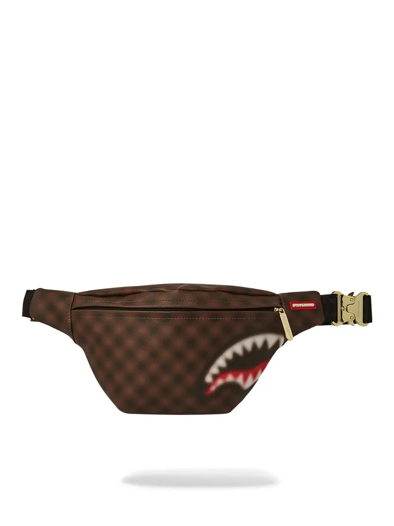 SPRAYGROUND Marsupio Uomo SHARKS IN PARIS BLUR SAVVY CROSSBODY 910B6850NSZ Marrone