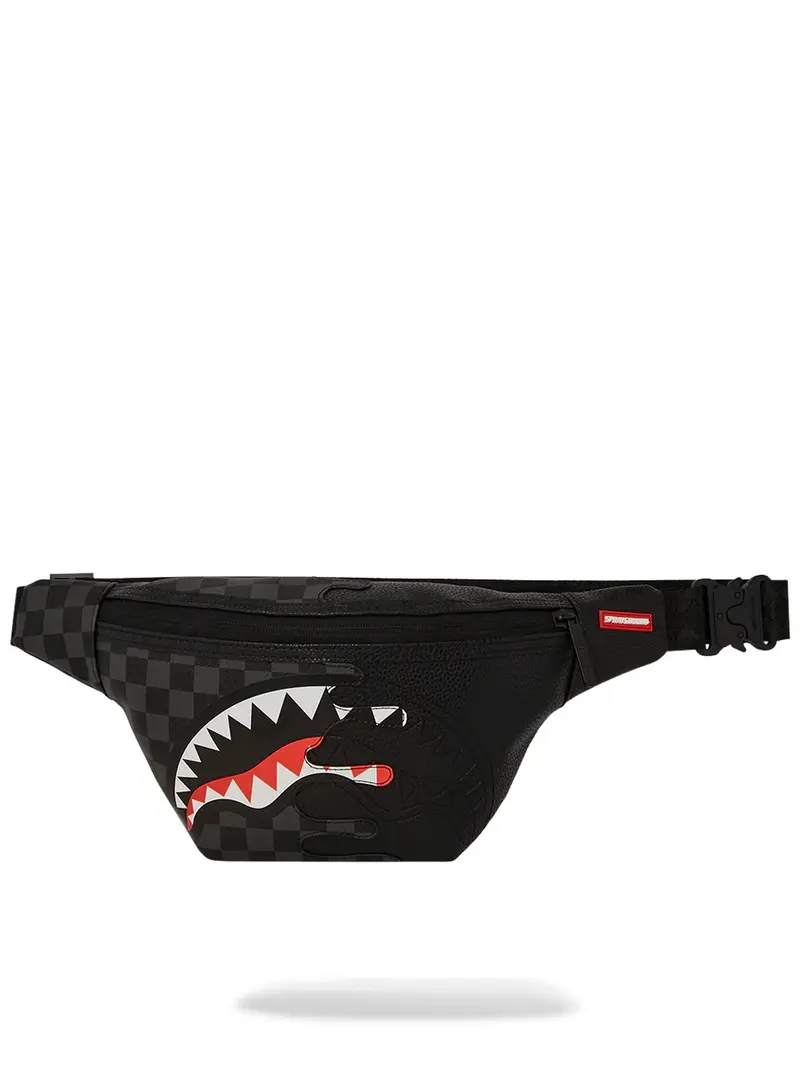SPRAYGROUND Marsupio Uomo UNFINISHED SHARK CROSSBODY 910B7484NSZ Grigio